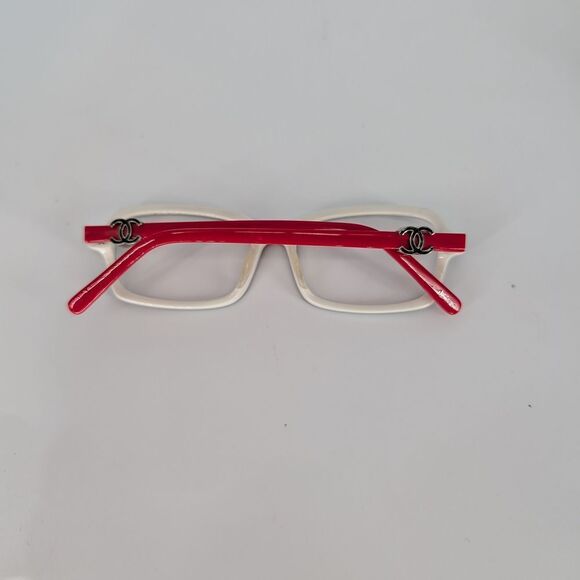 CHANEL Black and Red Glasses with Elegant Design - Picture 2 of 5